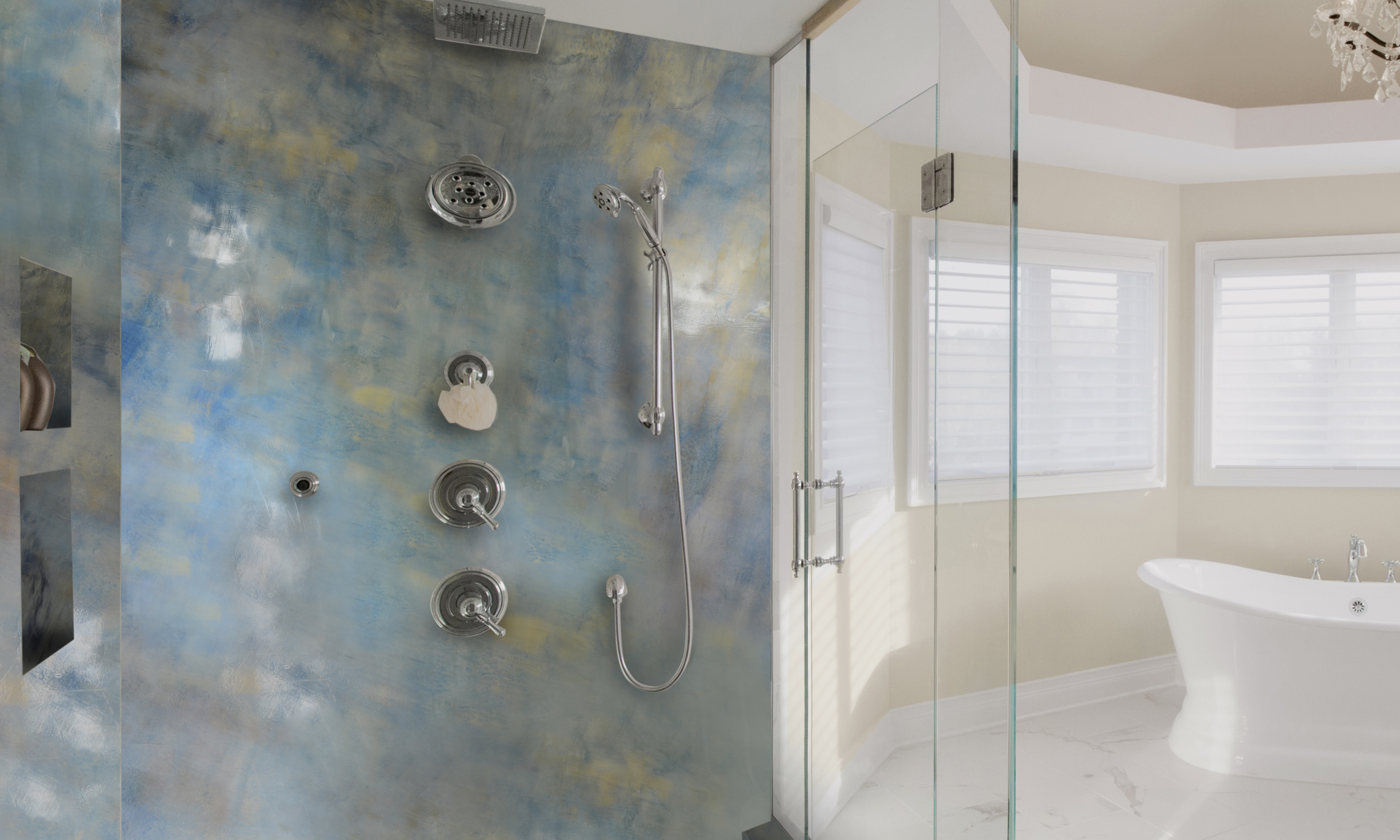 Shower Wall Refinishing Coating Accent Walls And Shower Walls
